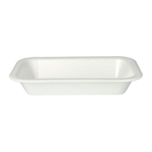 5 x 100 Siegelschalen, XPS 750 ml 4,2 cm x 15 cm x 24 cm weiss laminiert
