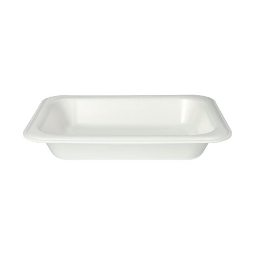 6 x 100 Siegelschalen, XPS 900 ml 4,2 cm x 18,5 cm x 23,5 cm weiss laminiert