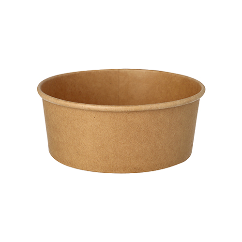 6 x 50 Salatschalen, Pappe rund 750 ml Ø 15 cm · 6 cm braun