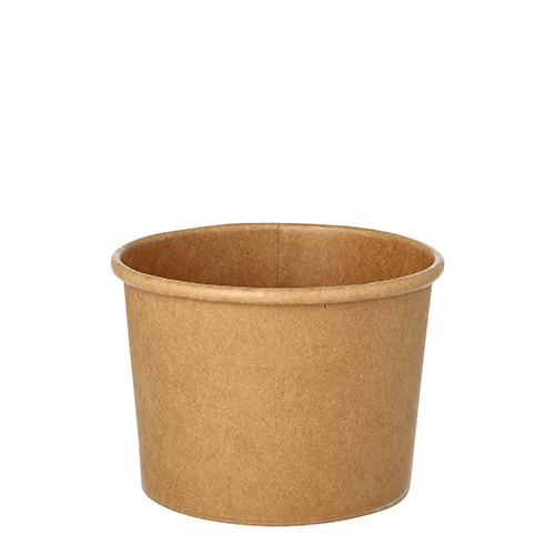 20 x 25 Suppenbecher, Pappe rund 350 ml Ø 9,8 cm · 7 cm braun