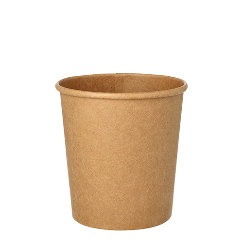 20 x 25 Suppenbecher, Pappe rund 470 ml Ø 9,8 cm · 10 cm braun