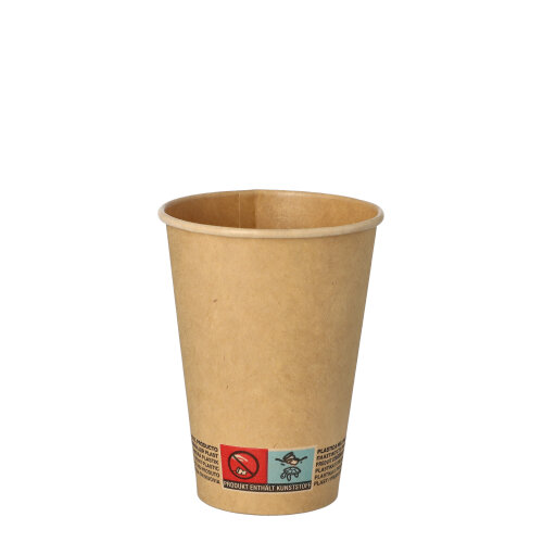 20 x 50 Trinkbecher, Pappe 0,18 l Ø 7 cm · 9,2 cm braun