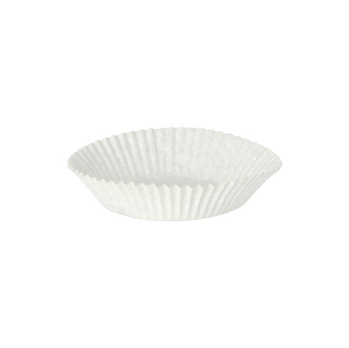 8 x 1000 Backförmchen rund Ø 6,5 cm · 2 cm weiss