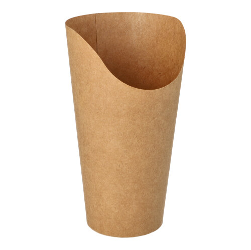 10 x 50 Wrap Cups, Pappe 590 ml 15,9 cm x 8,8 cm x 8,2 cm braun