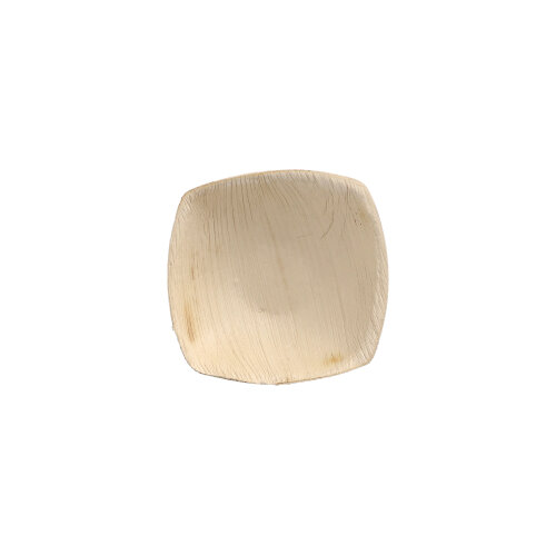 4 x 25 Schalen Palmblatt "pure" 50 ml 2,5 cm x 9 cm x 9 cm natur "QUADRATO"