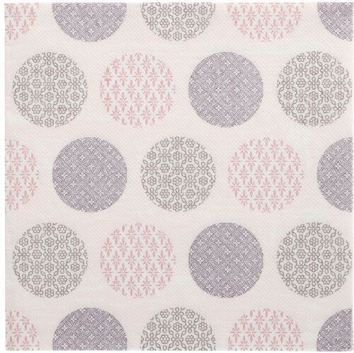 5 x 50 Servietten "ROYAL Collection" 1/4-Falz 40 cm x 40 cm rosa "Rococo"