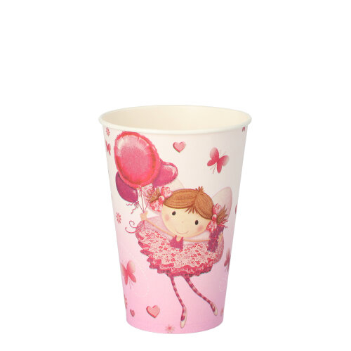 14 x 10 Trinkbecher, Pappe 0,2 l Ø 7 cm · 9,7 cm lila "Little Dancer"