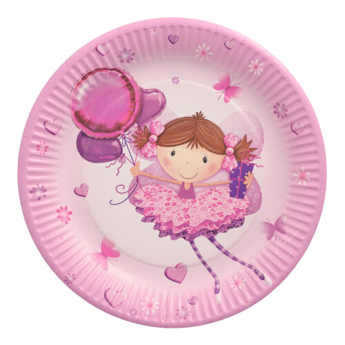 20 x 10 Teller, Pappe rund Ø 23 cm "Little Dancer"