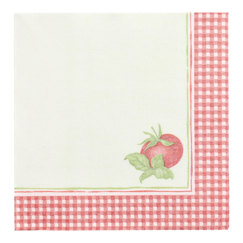 5 x 50 Servietten "ROYAL Collection" 1/4-Falz 40 cm x 40 cm "Tomato"