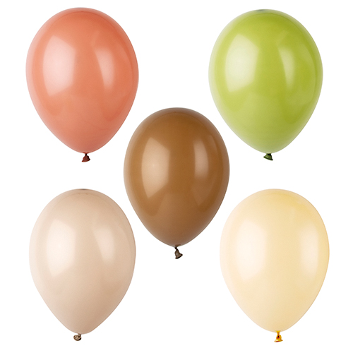 12 x 10 Luftballons Ø 25 cm farbig sortiert "Natural"