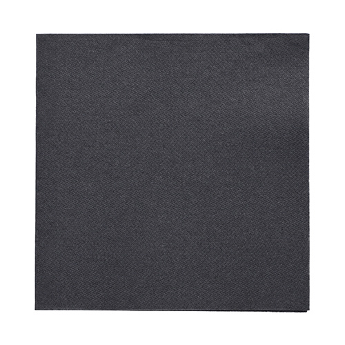 14 x 50 Servietten "DAILY Collection" 1/4-Falz 32 cm x 32 cm schwarz