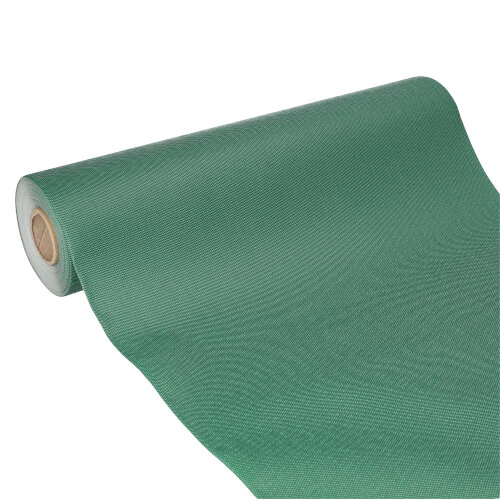 4 x Tischläufer, stoffähnlich, Vlies "soft selection plus" 24 m x 40 cm dunkelgrün