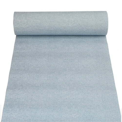 4 x Tischläufer, stoffähnlich, PV-Tissue Mix "ROYAL Collection" 24 m x 40 cm arktikblau "Textile"