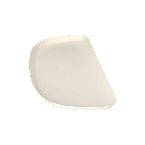 10 x 4 Teller 1/2, Zuckerrohr "pure" 1,3 cm x 30 cm x 13,5 cm weiss "Belle Vie, Ligne Carrée"