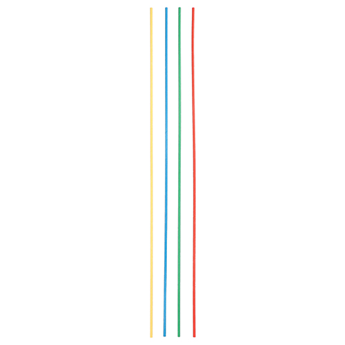 10 x 50 Trinkhalme, Maxi Papier Ø 6 mm · 80 cm farbig sortiert