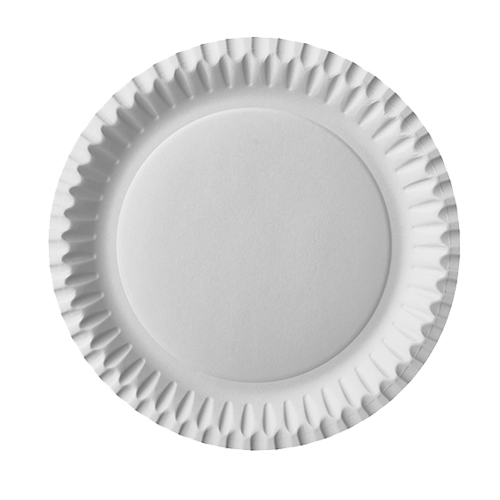8 x 100 Teller, Pappe rund Ø 23 cm weiss