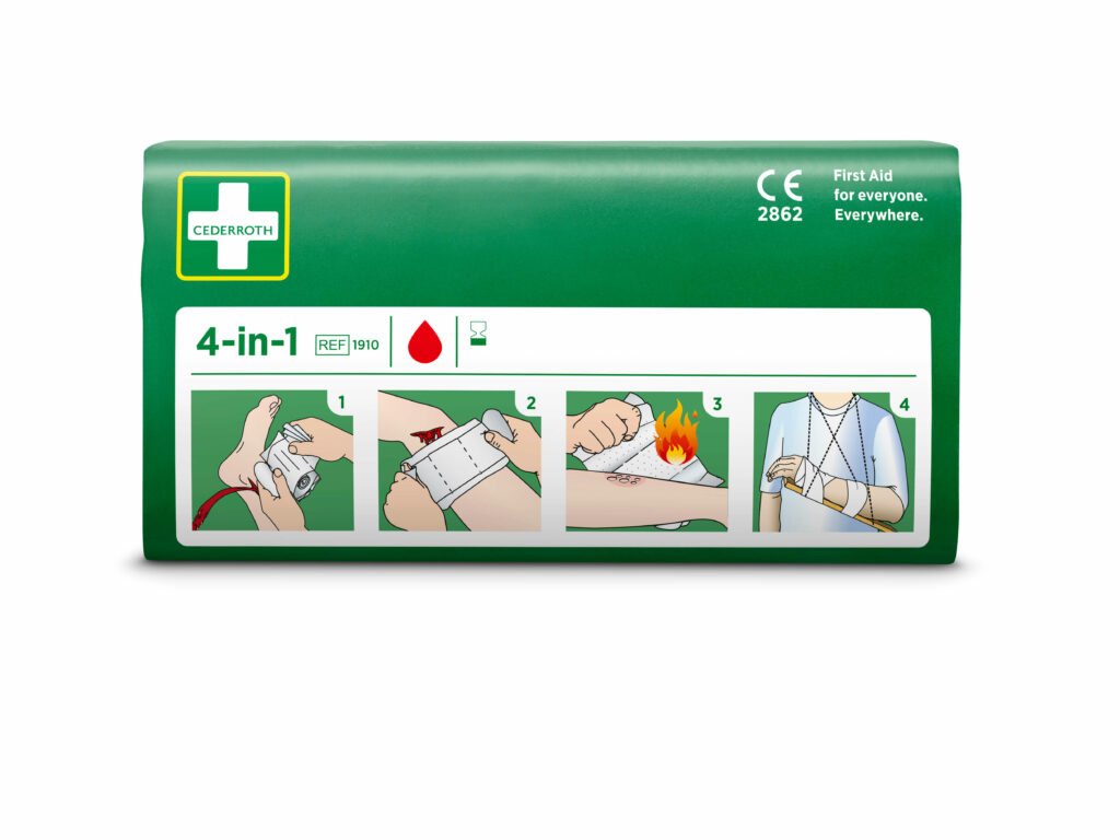 20 x "Cederroth" 4 in 1 Blutstiller Wundverband Set, 3-teilig