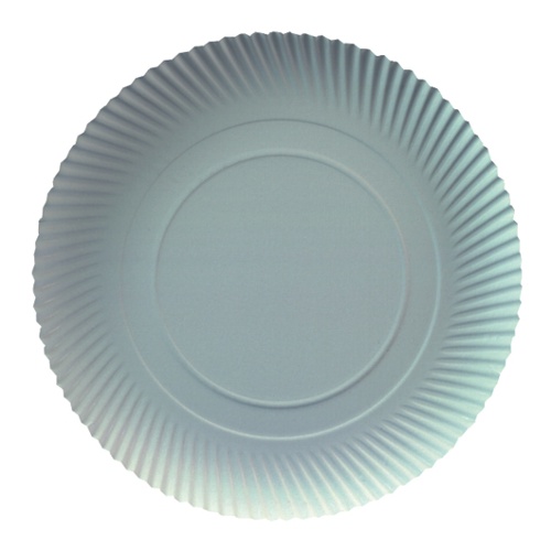 2 x 100 Teller, Pappe [ff] rund Ø 32 cm · 2 cm weiss