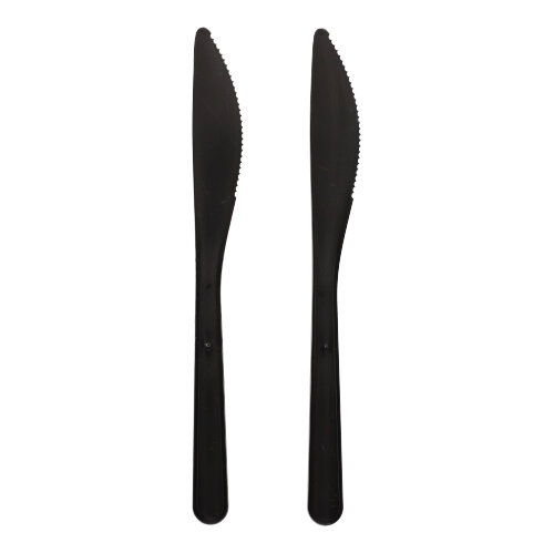 20 x 50 "Circulware" Mehrweg-Messer PP-MF 18,5 cm schwarz extra stabil