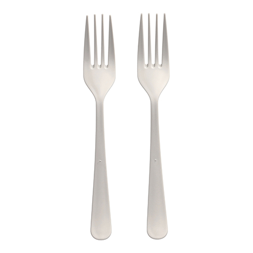 6 x 100 "Circulware" Mehrweg-Gabeln PP-MF 19 cm weiss "Gaia" extra stabil, in Spenderbox