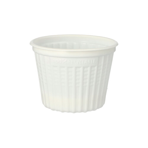 20 x 25 Mehrweg-Snack- und Suppenbecher PP 500 ml Ø 11,5 cm · 8,5 cm weiss