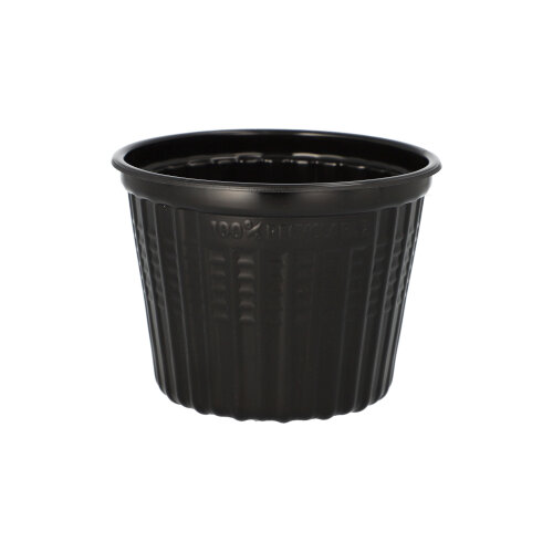 20 x 25 Mehrweg-Snack- und Suppenbecher PP 500 ml Ø 11,5 cm · 8,5 cm schwarz