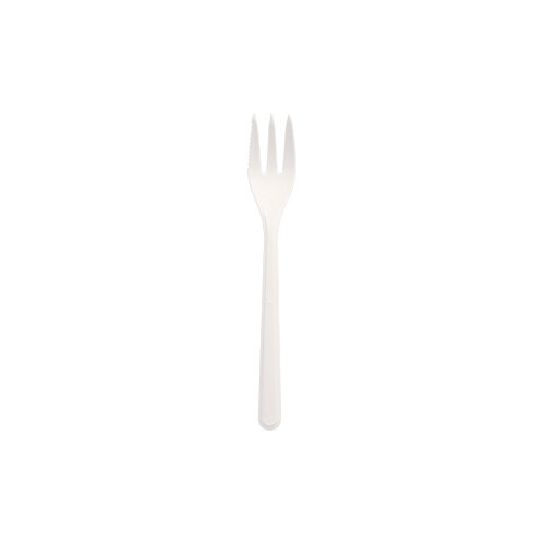 20 x 50 "Circulware" Mehrweg-Snackgabeln PP-MF 13 cm weiss extra stabil