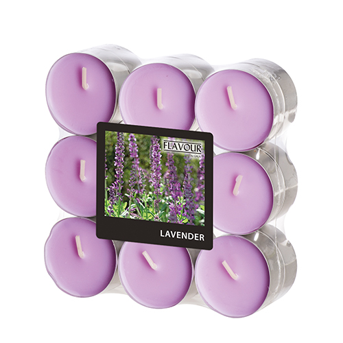 10 x 18 "GALA" Duftlichte Ø 37,5 mm · 16,6 mm violett - Lavender