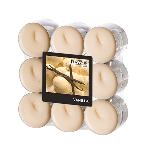10 x 18 "GALA" Duftlichte Ø 37,5 mm · 16,6 mm creme - Vanilla