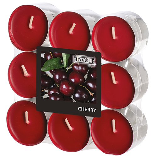 10 x 18 "GALA" Duftlichte Ø 37,5 mm · 16,6 mm bordeaux - Cherry