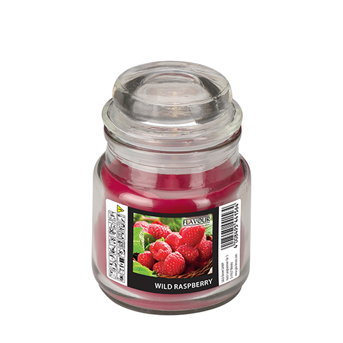 6 x "GALA" Bonbonglas mit Wachsfüllung Ø 60 mm · 85 mm weinrot - Wild Raspberry