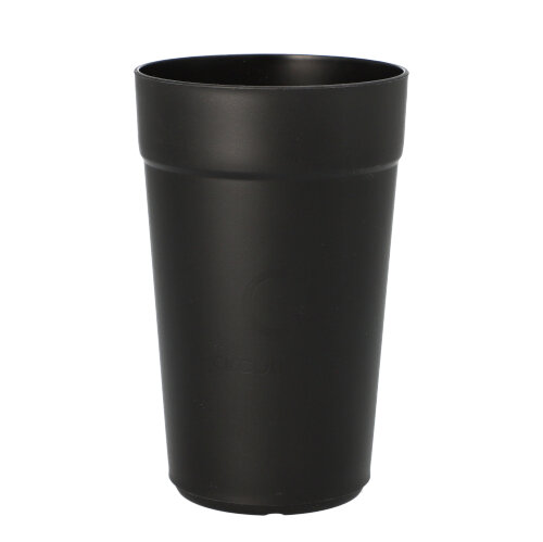 4 x 16 "Circulware" Mehrweg-Trinkbecher PP rund 0,4 l Ø 8 cm · 13 cm schwarz