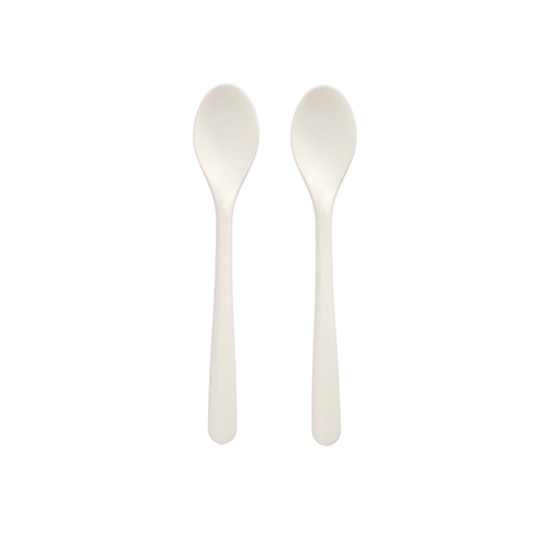 20 x 50 Kaffeelöffel "Folia" C-PLA 14,5 cm weiss