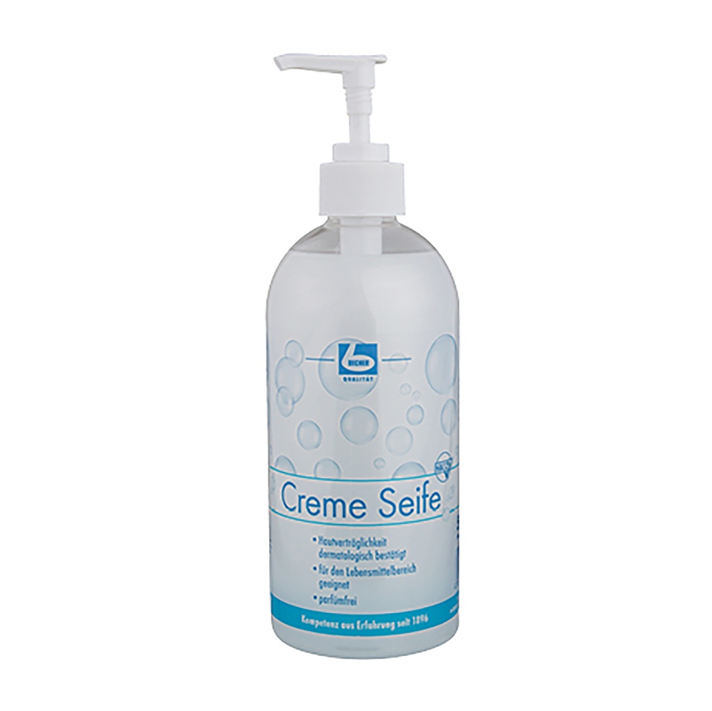 12 x "Dr. Becher" Creme Seife 500 ml Pumpflasche