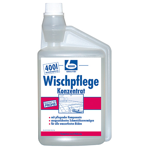 8 x "Dr. Becher" Wischpflege Konzentrat 1 l Dosierflasche