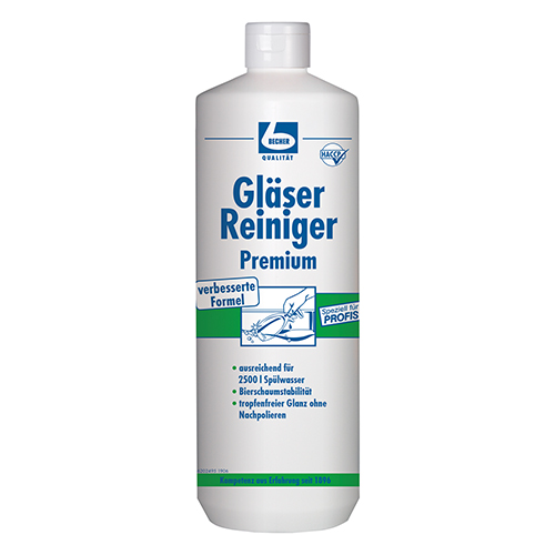 10 x "Dr. Becher" Gläser Reiniger 1 l PREMIUM