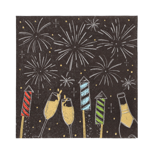 15 x 20 Servietten, 3-lagig 1/4-Falz 33 cm x 33 cm "Celebrations"