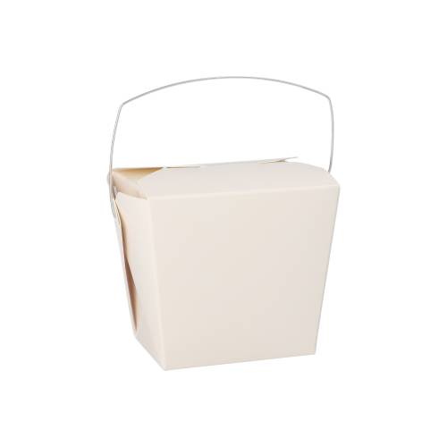 10 x 30 Snackboxen mit Henkel "ASIA" eckig 470 ml 8,5 cm x 7,5 cm x 5,5 cm weiss