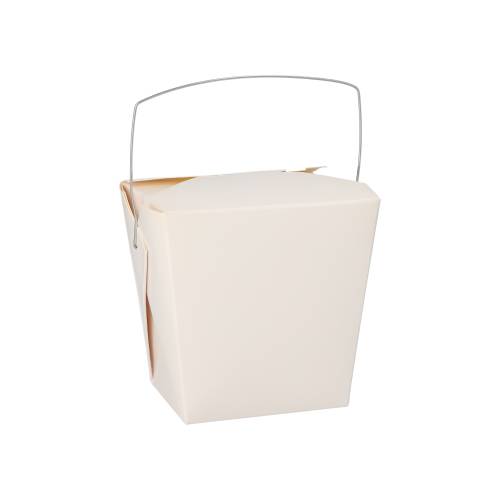 10 x 30 Snackboxen mit Henkel "ASIA" eckig 770 ml 10,3 cm x 8 cm x 6,6 cm weiss