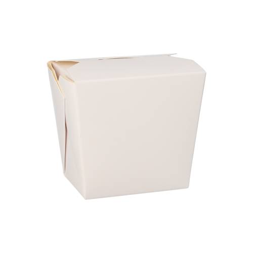 10 x 50 Snackboxen "ASIA" eckig 470 ml 8,5 cm x 7,5 cm x 5,5 cm weiss