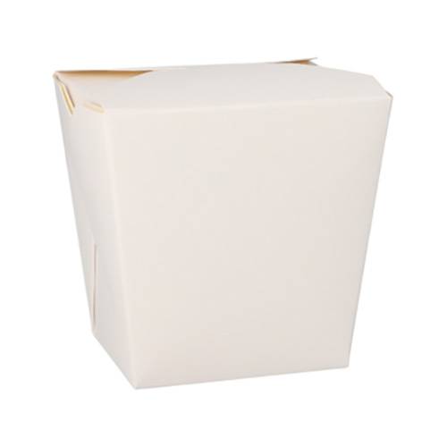 10 x 50 Snackboxen "ASIA" eckig 950 ml 11 cm x 8,8 cm x 6,7 cm weiss
