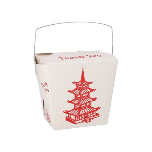 10 x 30 Snackboxen mit Henkel "ASIA" eckig 770 ml 10,3 cm x 8 cm x 6,6 cm "Temple"