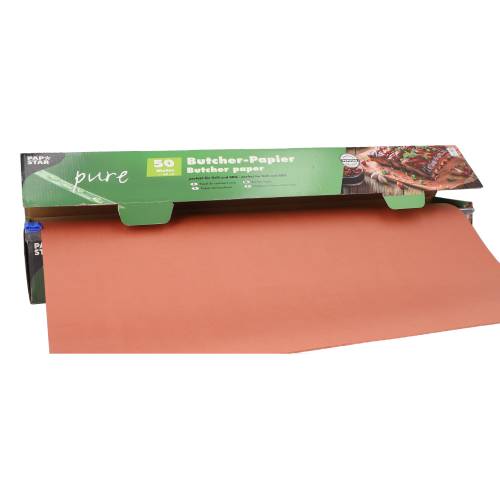 6 x Butcher Papier Kraftpapier "pure" 50 m x 60 cm in Faltschachtel