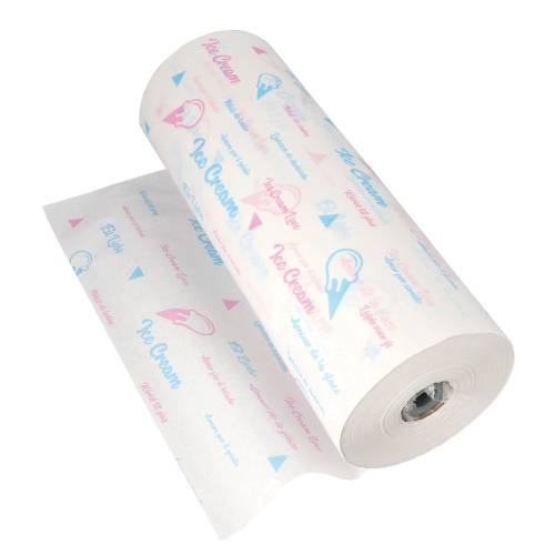 10 kg Einschlagpapiere Kraftpapier 570 m x 50 cm weiss "Icelove" Secare-Rolle