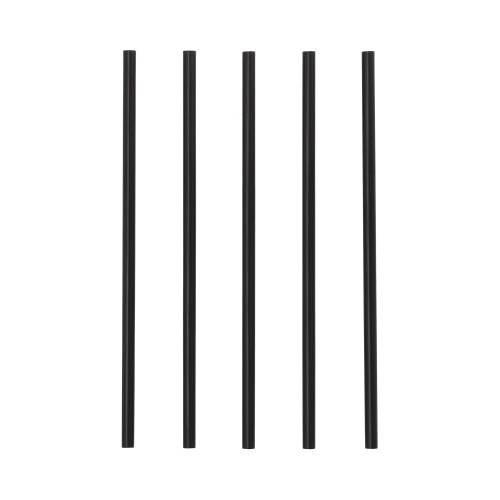 10 x 100 Mehrweg-Shake-Halme PP Ø 7 mm · 22 cm schwarz