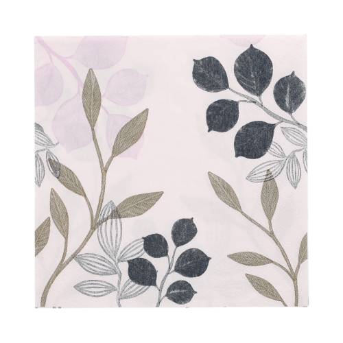 10 x 20 Servietten, 3-lagig 1/4-Falz 33 cm x 33 cm "Leafs"