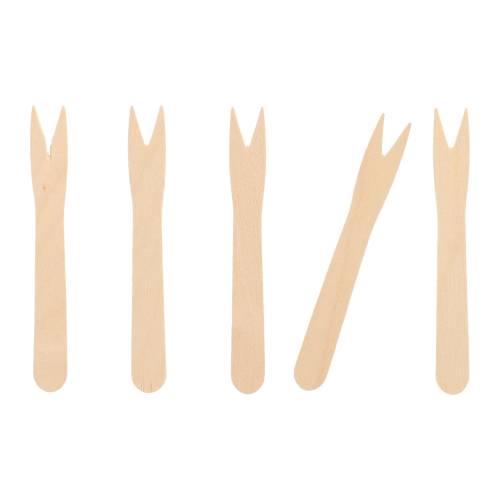 10 x 1000 Pommes-Frites-Gabeln, Holz "pure" 8,5 cm