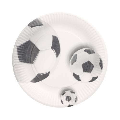 20 x 10 Teller, Pappe rund Ø 23 cm "Soccer"