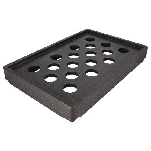 17 x Kühlaufsatz EPP 60 cm x 40 cm x 8,5 cm schwarz "Gastro-Norm 1/1"