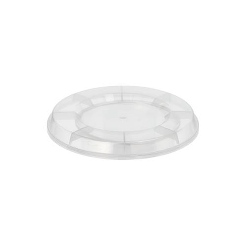 10 x 25 Mehrweg-Deckel Ø 11 cm · 1,3 cm transparent für Eis- und Dessertschalen